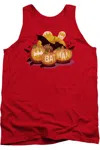 Gildan Batman Bat O Lanterns Adult Tank Top In Red