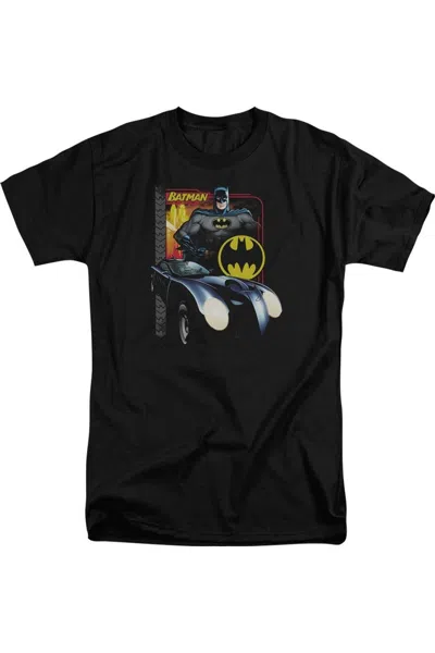 Gildan Batman Bat Racing Short Sleeve Adult Tall Tee / T-shirt In Black