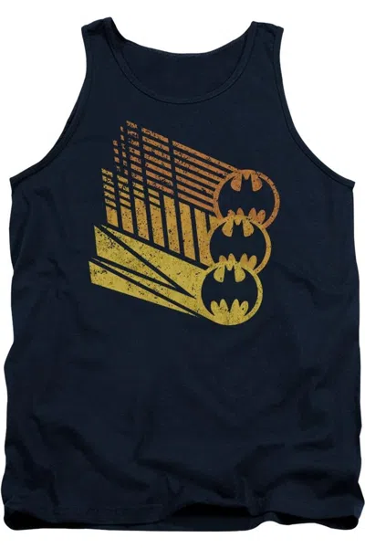 Gildan Batman Bat Signal Shapes Adult Tank Top In Blue