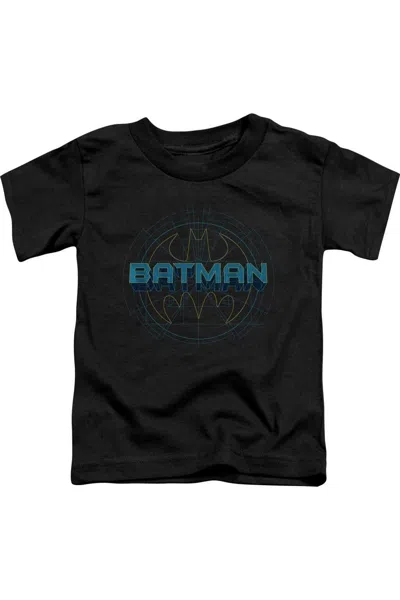 Gildan Kids' Batman Bat Tech Logo Short Sleeve Juvenile Tee / T-shirt In Black