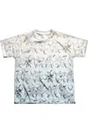 Gildan Batman Batarang Pattern Short Sleeve Youth Poly Crew Tee / T-shirt In Multi