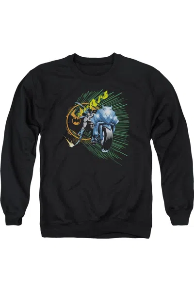 Gildan Batman Batcycle Adult Crewneck Sweatshirt In Black