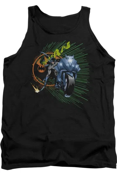 Gildan Batman Batcycle Adult Tank Top In Black