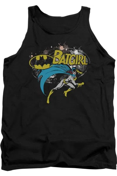 Gildan Batman Batgirl Halftone Adult Tank Top In Black