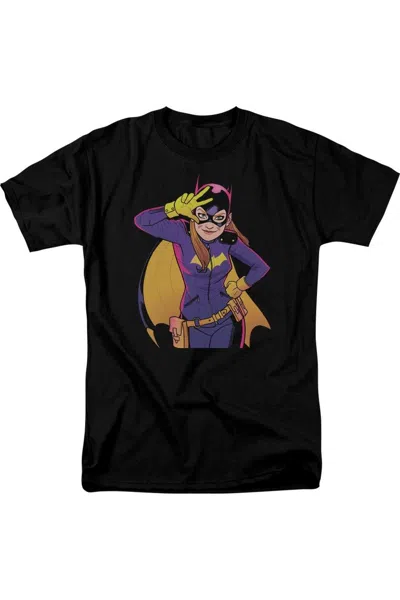 Gildan Batman Batgirl Moves Short Sleeve Adult Tee / T-shirt In Black