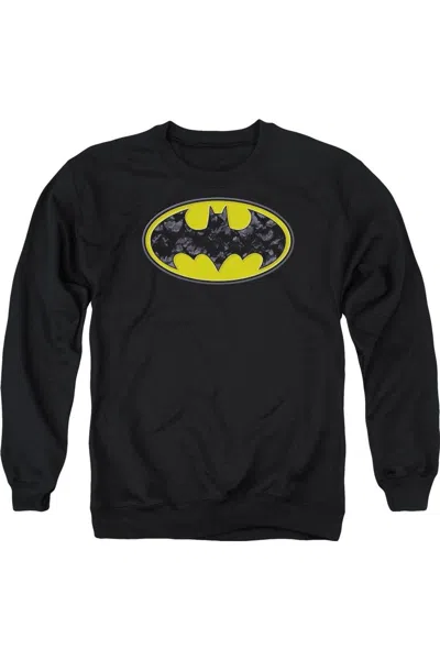 Gildan Batman Bats In Logo Adult Crewneck Sweatshirt In Black