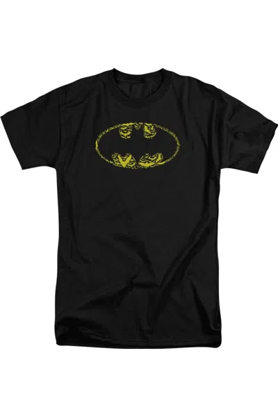 Gildan Batman Bats On Bats Short Sleeve Adult Tall Tee / T-shirt In Black