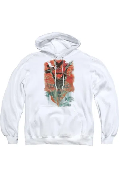 Gildan Batman Batwoman #1 Adult Pull Over Hoodie / Hooded Sweatshirt In White