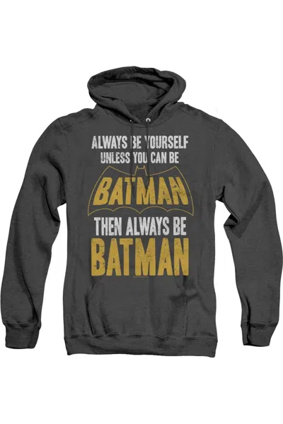 Gildan Batman Be Batman Adult Heather Hoodie / Hooded Sweatshirt In Black