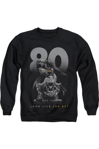Gildan Batman Big 80 Adult Crewneck Sweatshirt In Black