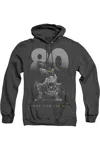 Gildan Batman Big 80 Adult Heather Hoodie / Hooded Sweatshirt In Black