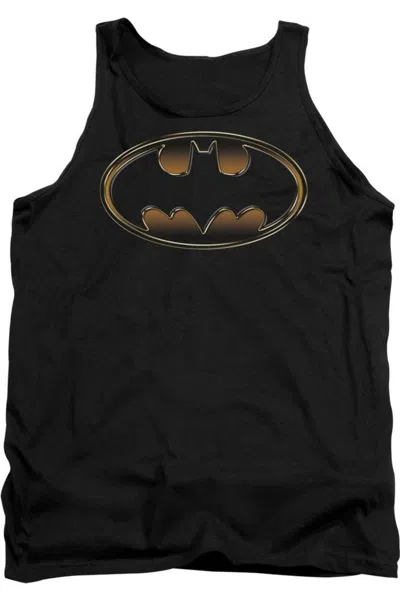 Gildan Batman Black & Gold Embossed Adult Tank Top