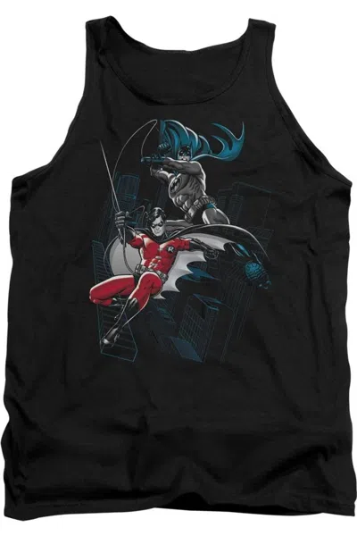 Gildan Batman Black And White Adult Tank Top In Multi