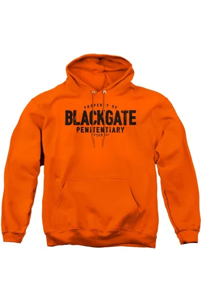 Gildan Batman Blackgate Adult Pull Over Hoodie / Hooded Sweatshirt In Orange