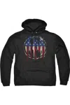Gildan Batman Bleeding Signal Adult Pull Over Hoodie / Hooded Sweatshirt In Black