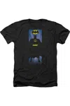 Gildan Batman Block Adult Heather Tee / T-shirt In Black