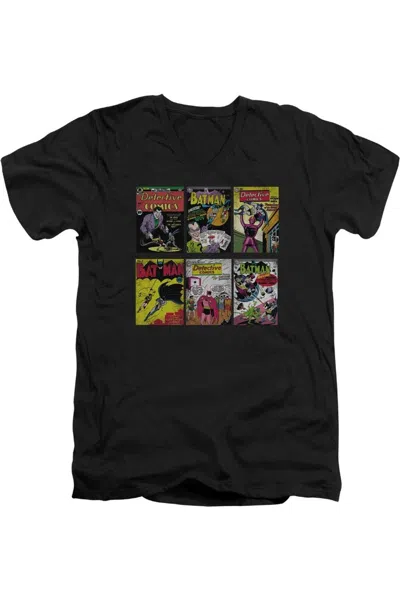 Gildan Batman Bm Covers Short Sleeve Adult V Neck Tee / T-shirt In Black
