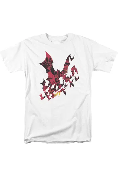 Gildan Batman Broken City Short Sleeve Adult Tee / T-shirt In White