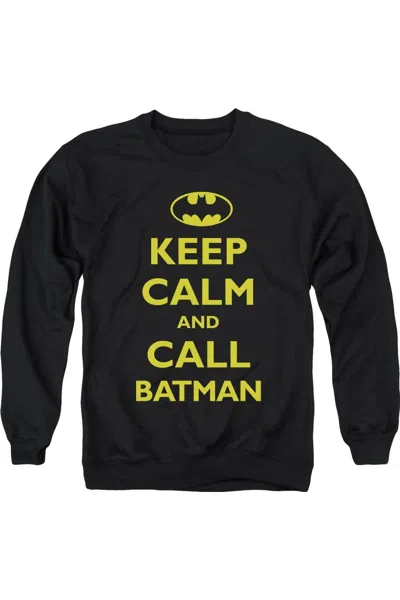 Gildan Batman Call Batman Adult Crewneck Sweatshirt In Black