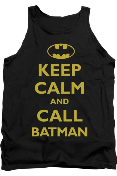 Gildan Batman Call Batman Adult Tank Top In Black