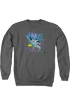 Gildan Batman Cape Outstretched Adult Crewneck Sweatshirt In Pink