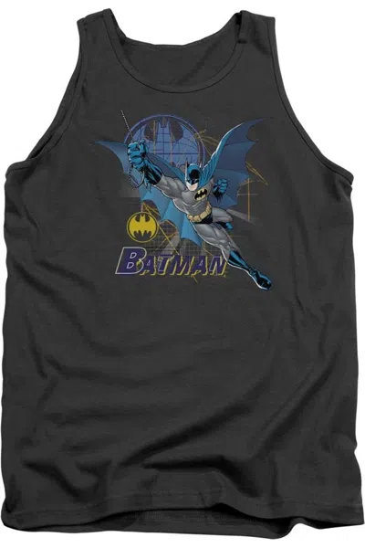Gildan Batman Cape Outstretched Adult Tank Top In Red