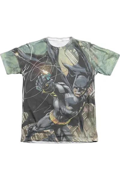 Gildan Batman Catch Adult Poly/cotton Short Sleeve Tee / T-shirt In White