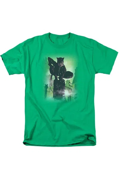 Gildan Batman Catwoman #63 Cover Short Sleeve Adult Tee / T-shirt In Green