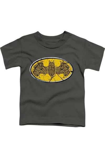 Gildan Kids' Batman Celtic Shield Short Sleeve Youth Tee / T-shirt In Black