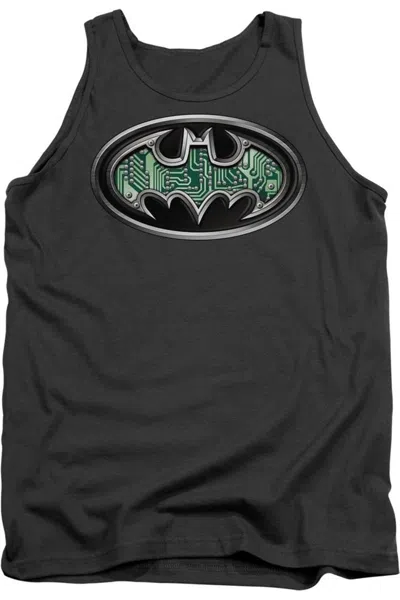 Gildan Batman Circuitry Shield Adult Tank Top In Pink
