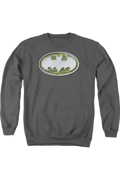 Gildan Batman Circuits Logo Adult Crewneck Sweatshirt In Pink