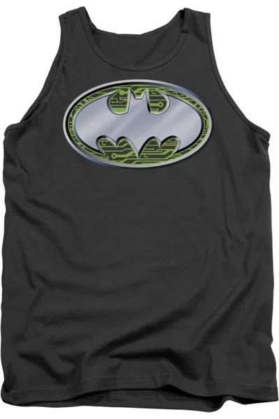 Gildan Batman Circuits Logo Adult Tank Top In Pink