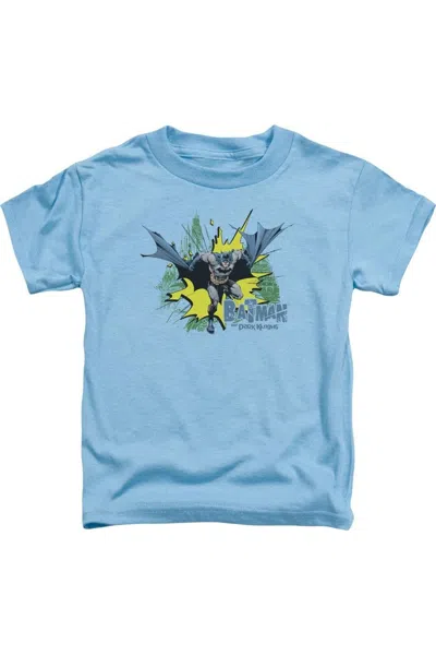 Gildan Kids' Batman City Splash Short Sleeve Toddler Tee / T-shirt In Blue