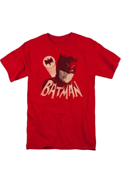 Gildan Batman Classic Tv Bat Signal Short Sleeve Adult Tee / T-shirt In Red
