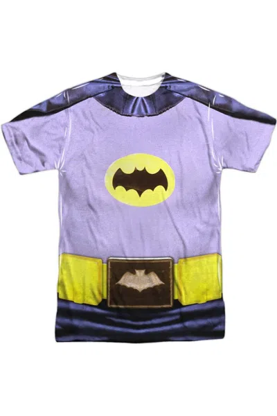 Gildan Batman Classic Tv Batman Costume Short Sleeve Adult Poly Crew Tee / T-shirt In White