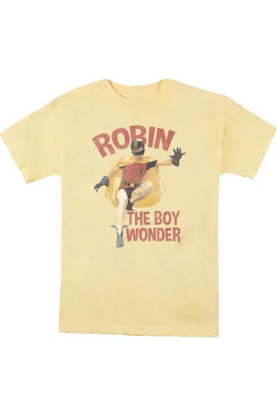 Gildan Batman Classic Tv Boy Wonder Short Sleeve Adult Tee / T-shirt In Yellow