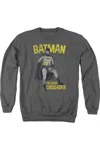 Gildan Batman Classic Tv Caped Crusader Adult Crewneck Sweatshirt In Pink