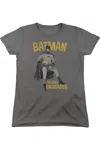 Gildan Batman Classic Tv Caped Crusader Short Sleeve Womens Tee / T-shirt In Pink