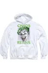 Gildan Batman Classic Tv Chaos Reigns Adult Pull Over Hoodie / Hooded Sweatshirt In White