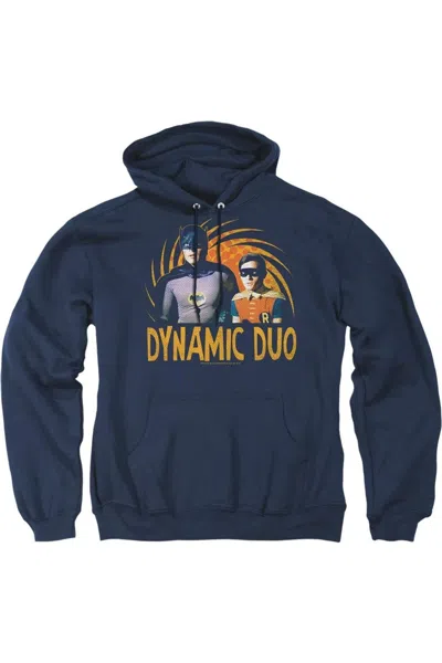 Gildan Batman Classic Tv Dynamic Adult Pull Over Hoodie / Hooded Sweatshirt In Blue