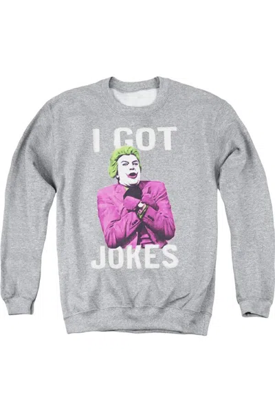 Gildan Batman Classic Tv Got Jokes Adult Crewneck Sweatshirt In Multi