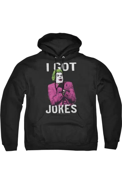 Gildan Batman Classic Tv Got Jokes Adult Pull Over Hoodie / Hooded Sweatshirt In Black