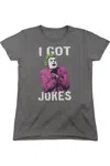 Gildan Batman Classic Tv Got Jokes Short Sleeve Womens Tee / T-shirt In Pink