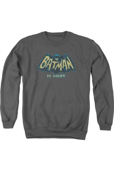 Gildan Batman Classic Tv In Color Adult Crewneck Sweatshirt In Pink