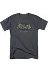 Gildan Batman Classic Tv In Color Short Sleeve Adult V Neck Premium Cotton Tee / T-shirt In Pink