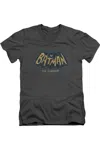Gildan Batman Classic Tv In Color Short Sleeve Adult V Neck Premium Cotton Tee / T-shirt In Pink