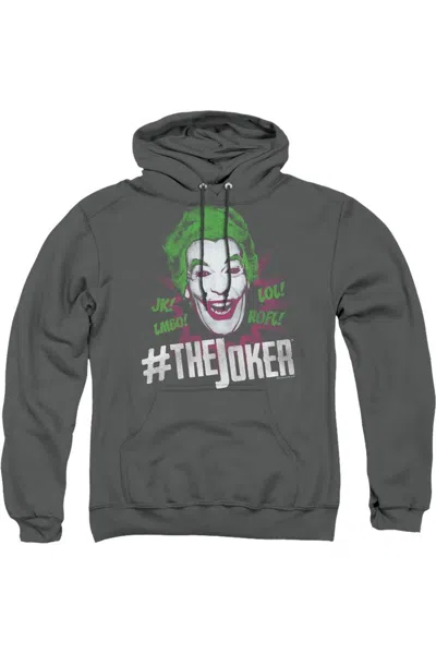 Gildan Batman Classic Tv #joker Adult Pull Over Hoodie / Hooded Sweatshirt In Pink