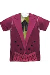 Gildan Batman Classic Tv Joker Uniform Short Sleeve Adult Poly Crew Tee / T-shirt In White