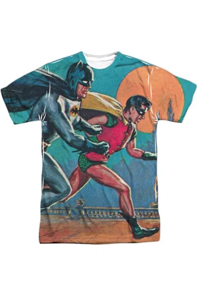 Gildan Batman Classic Tv Lets Go Short Sleeve Adult Poly Crew Tee / T-shirt In White