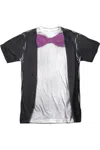 Gildan Batman Classic Tv Penguin Uniform Short Sleeve Adult Poly Crew Tee / T-shirt In White